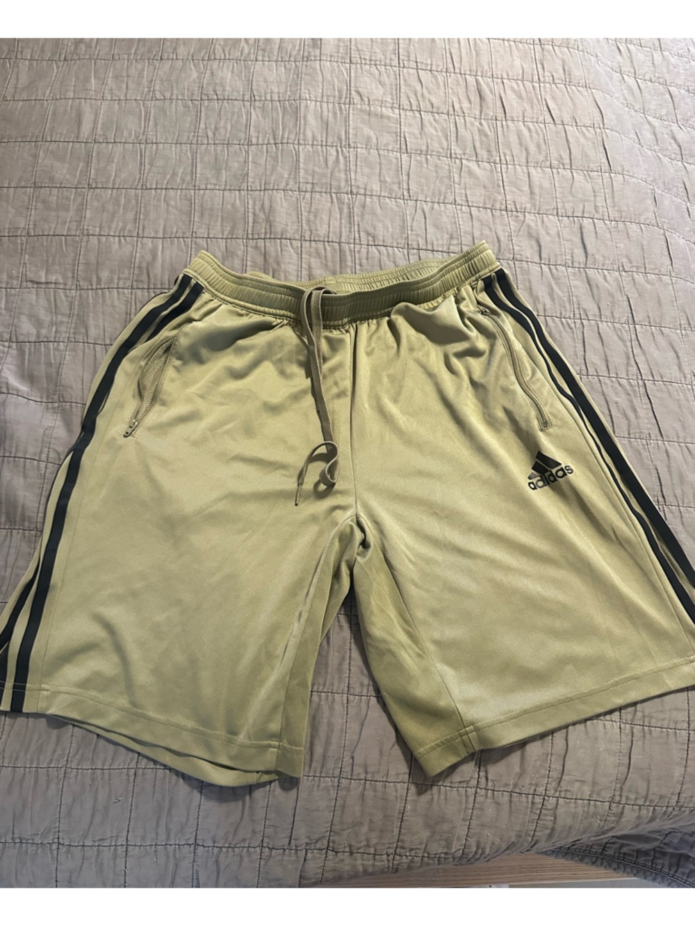 Mens tan adidas shorts